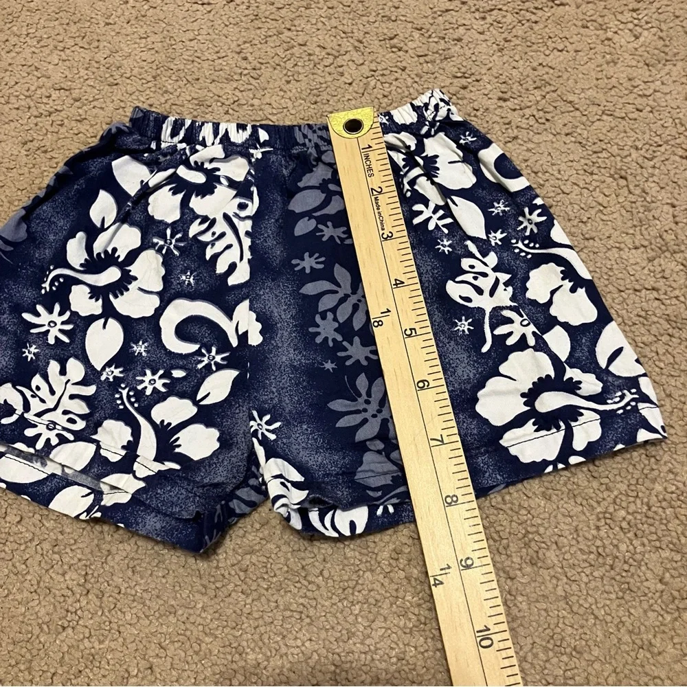 Ali'i Fashions Hawaii Boys Blue Hawaiian Button Up Shirt & Short‎ Set